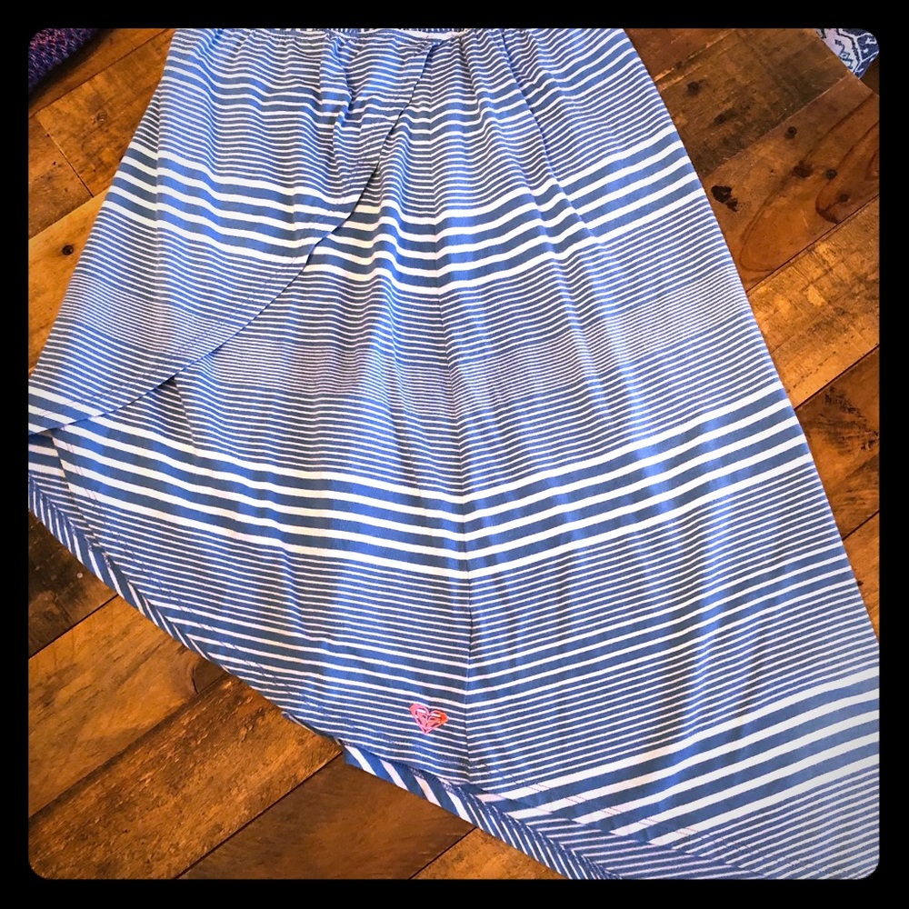 High low rich cotton skirt